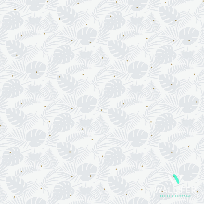 Papel de parede infantil folhas rosas 53cm x 10mts - FF4029